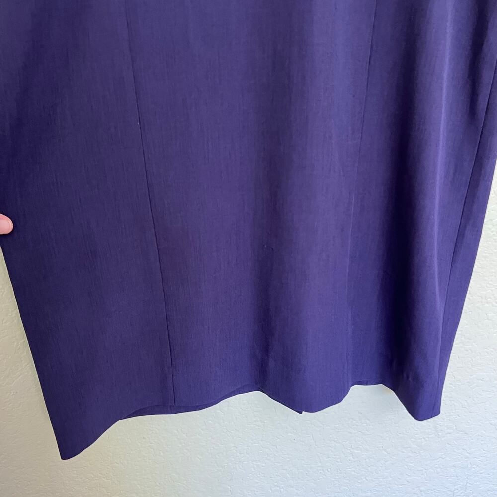 MM.LaFleur A-Line Sheath Dress Purple Sleeveless Washable Workwear Polished - Picture 6 of 13